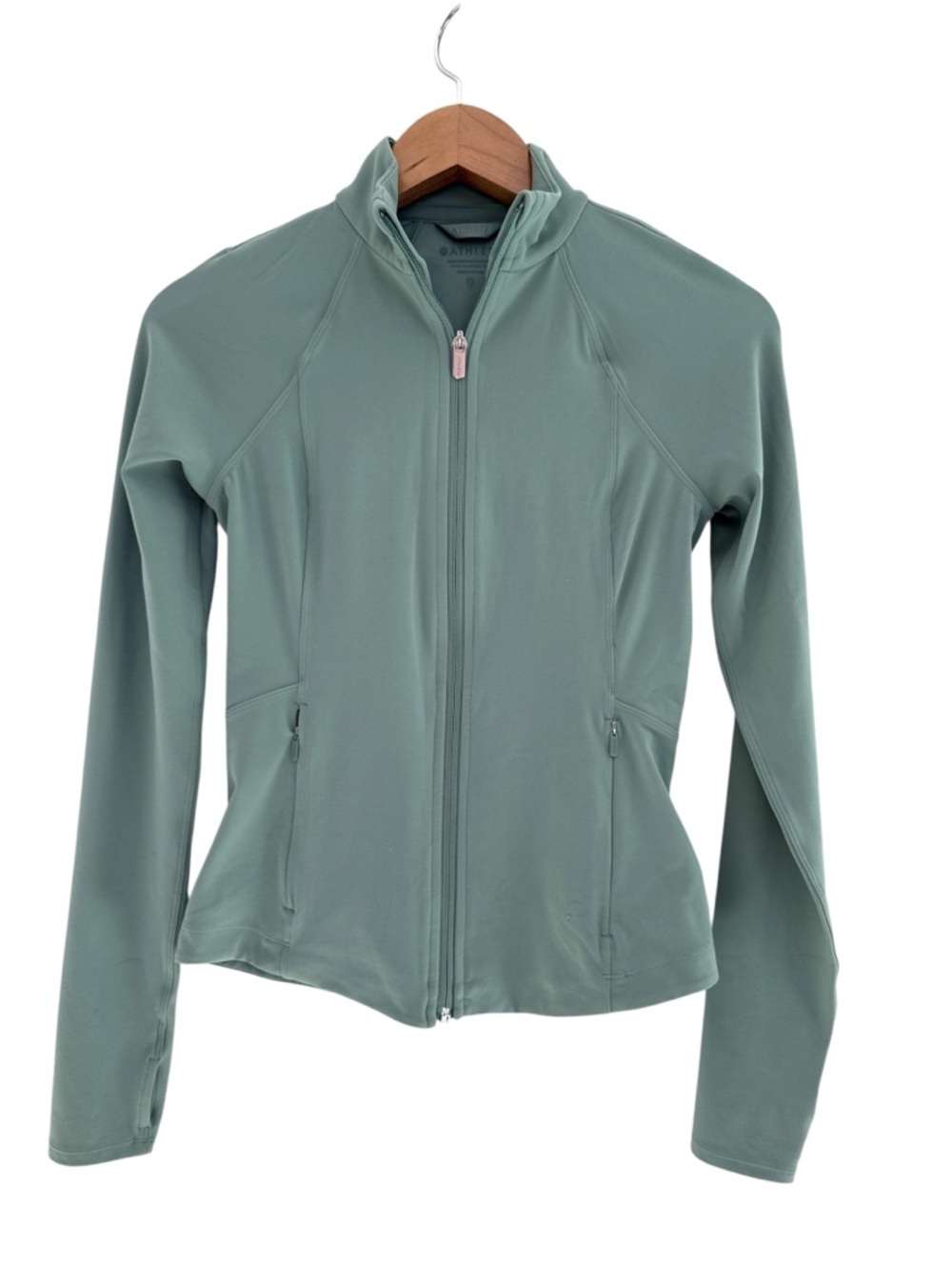 Athleta Salutation Jacket 2.0 Green Zip-Up Active Jacket 578068-18
